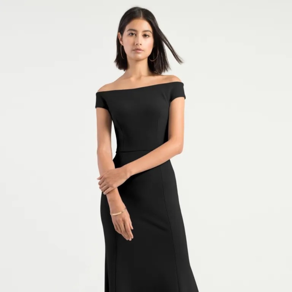 Jenny Yoo Larson Gown Black.